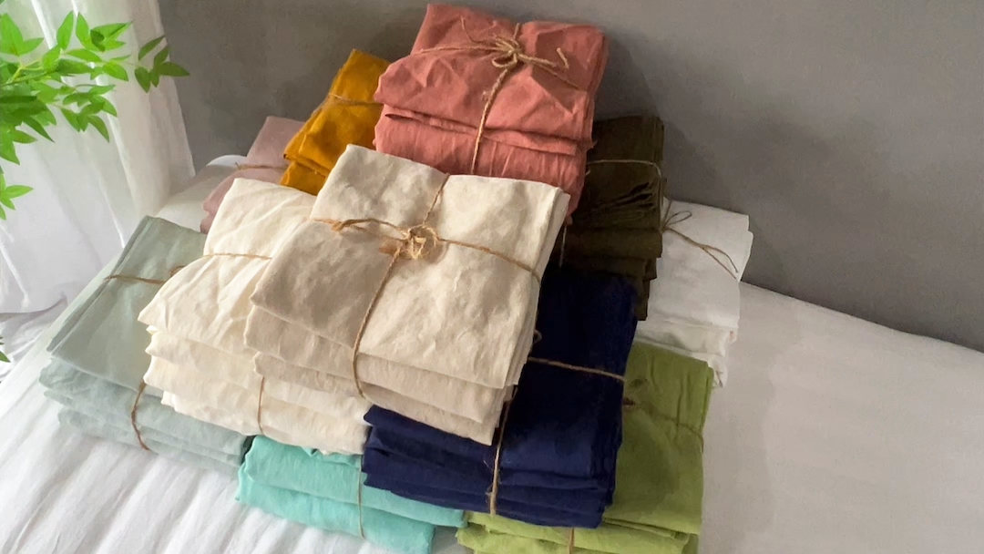 Shop Linen Bedding By Color