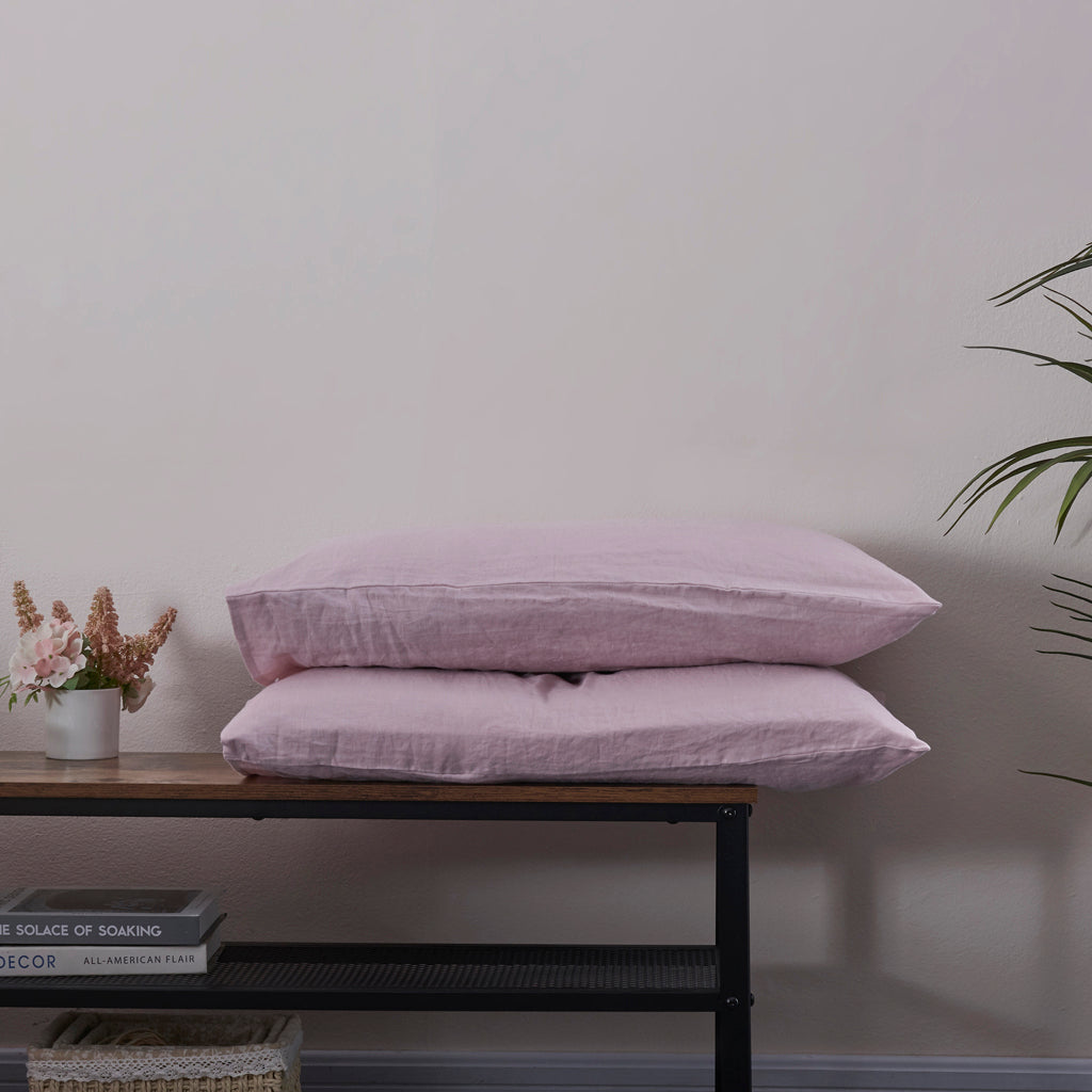 Violet Linen Housewife Pillowcases