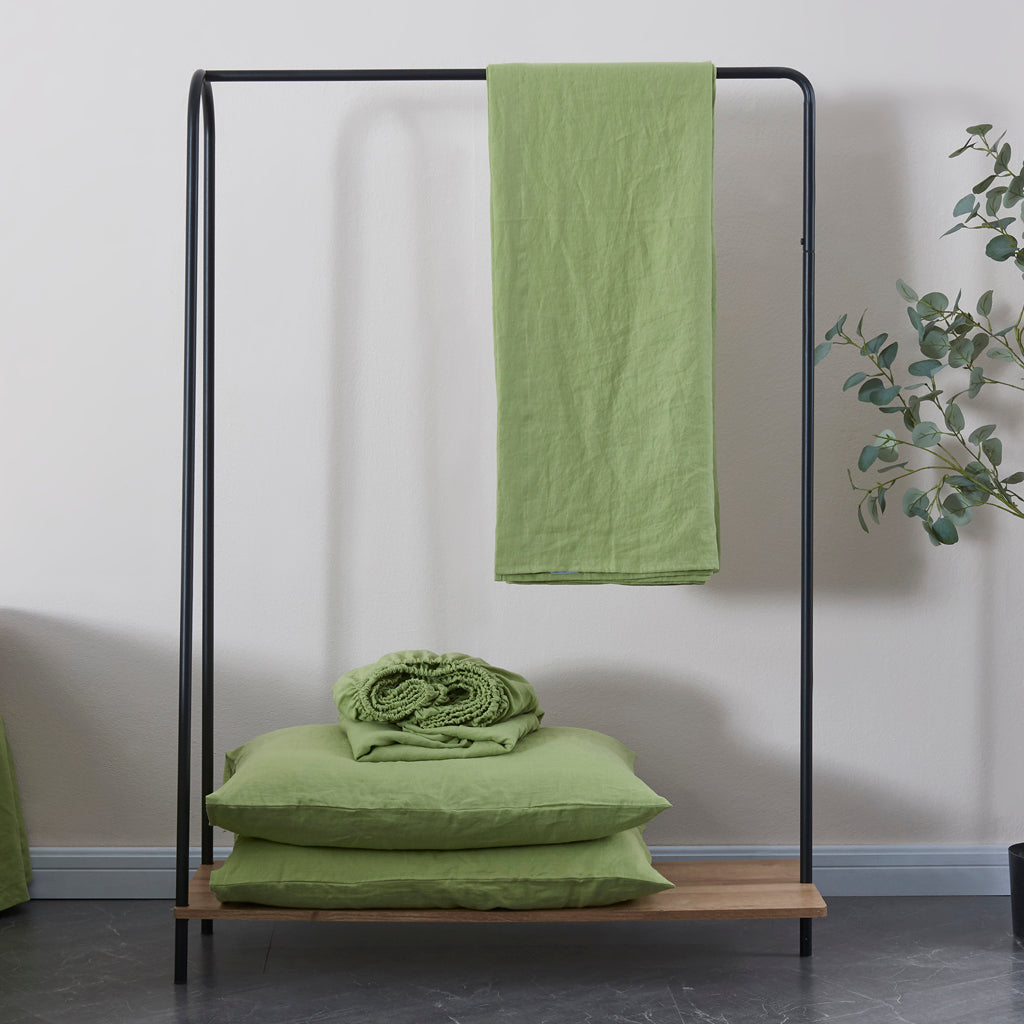 Matcha Linen Sheet Set with Pillowcases