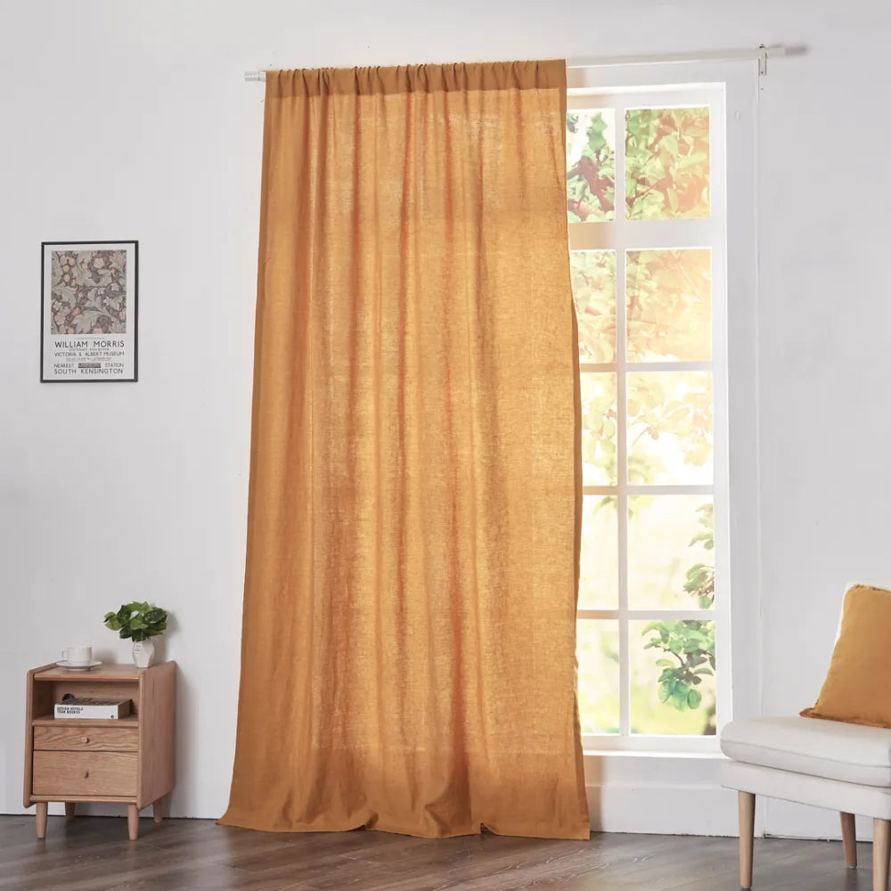 Made-to-measure Linen Curtain with No Lining