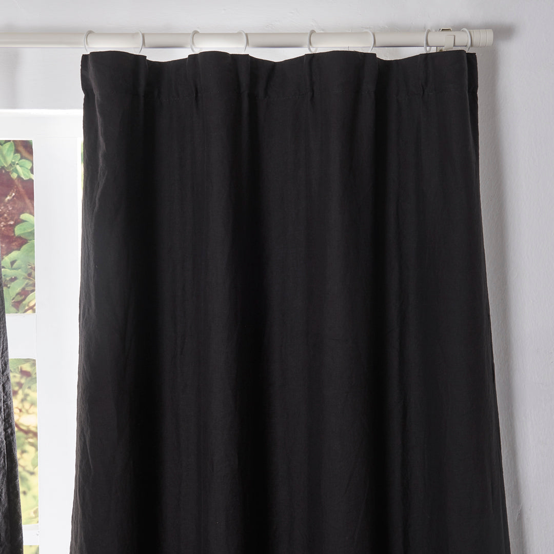 Top of Blackout Curtains Linen Drapery