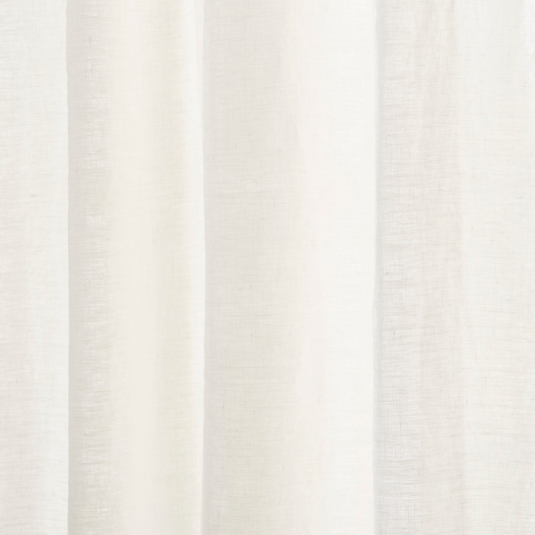 Ivory Linen Sustainable Curtain Texture