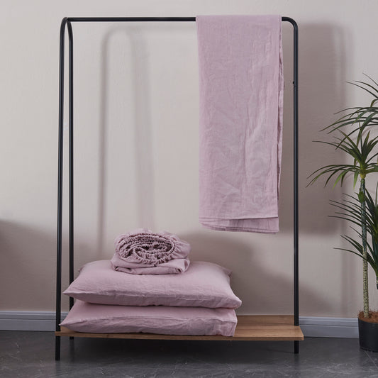 Violet Linen Sheet Set and Pillowcases