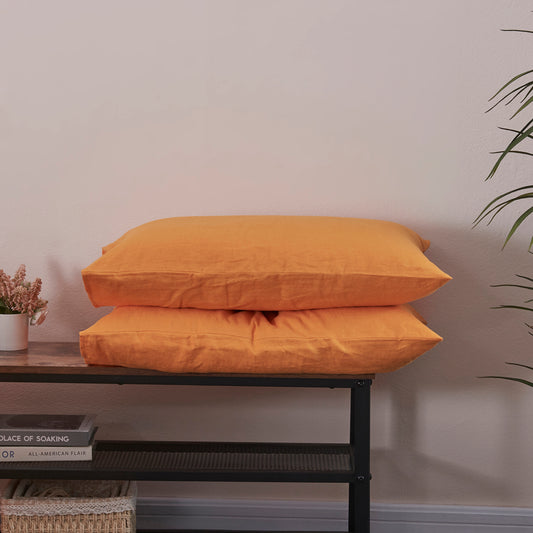 Tangelo Linen Housewife Pillowcases