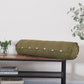 Green Olive 100% Linen Side Ruffle Pillowcases Pile Up - linenforce
