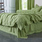 Side View Of Match 100% Linen Duvet Cover With Ties - linenforce
