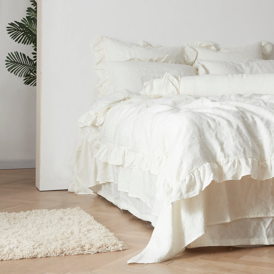 Ruffle Hem Duvet Cover