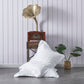 Optic White 100% Linen Pillowcases with Oxford Hem