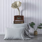 Alloy Grey 100% Linen Side Ruffle Pillowcases Two Sizes - linenforce
