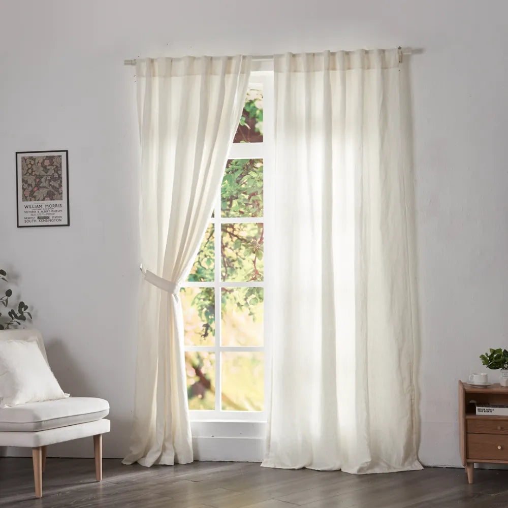 Made-to-measure Linen Curtain with Cotton Lining