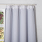 Blackout Lining Detail on Alloy Gray Curtains