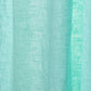 Close-up Detail of Aqua Green Linen Curtain Texture