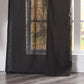 Hem of Black Linen Drapery With Back Tab