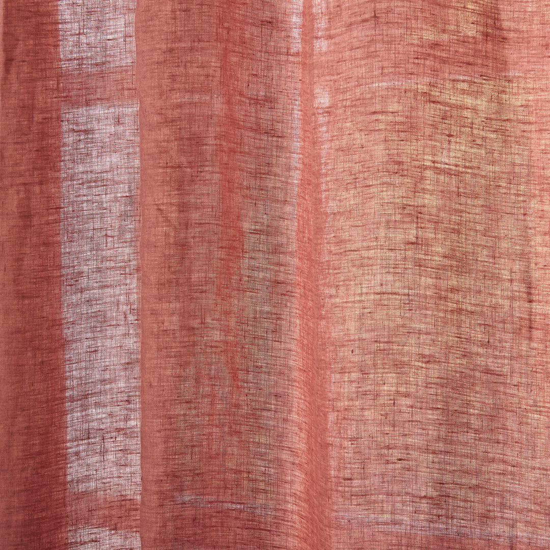 Linen Texture Detail in Rust Red