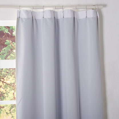 Lining of Blackout Linen Curtains in Cool Gray