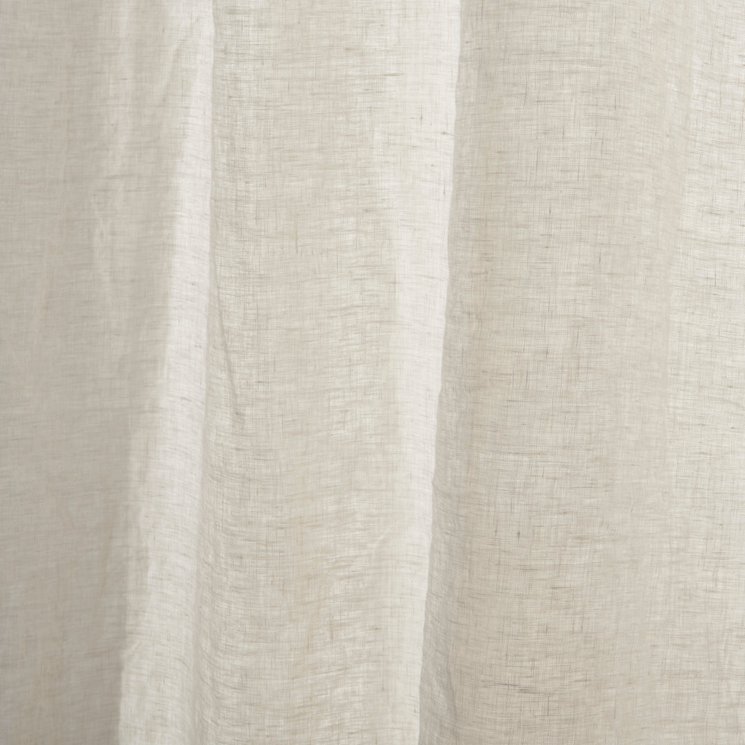 Cool Gray Linen Curtain Texture