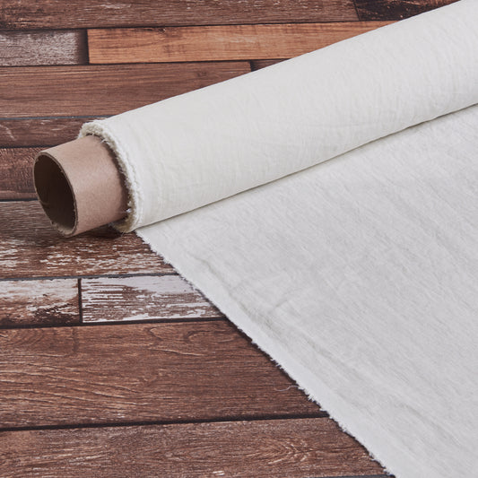 Roll of Ivory Linen Fabric