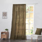 Olive Green Linen Drapery With Rod Pocket on Window