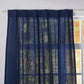 Back Tab Top of Indigo Blue Linen Curtains