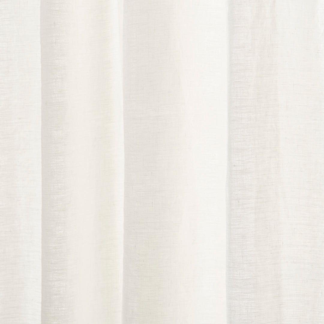 Ivory Linen Sustainable Curtain Texture