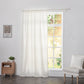 Ivory Linen Curtain With Rod Pocket on Window