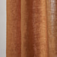 Linen Texture Detail of Mustard Yellow Curtain
