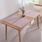 Set of Four Lilac Linen Placemats on Table