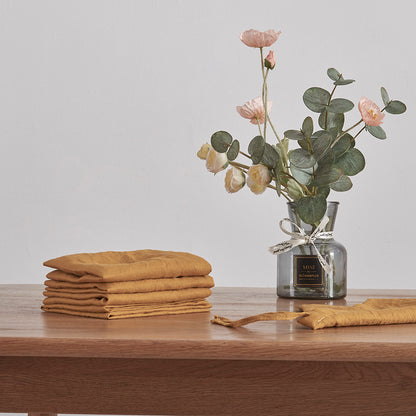 Mustard Yellow Linen Placemats