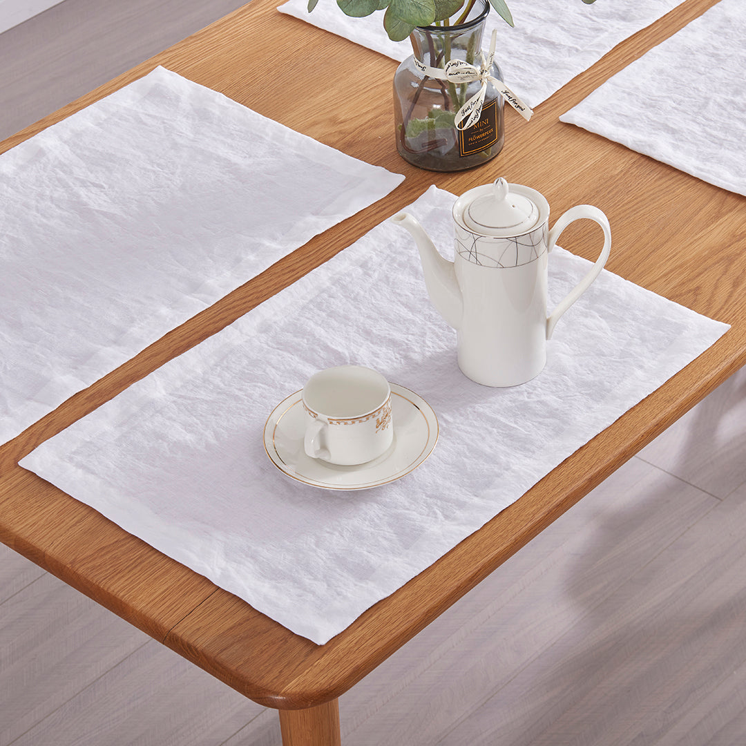 Optic White Linen Placemats